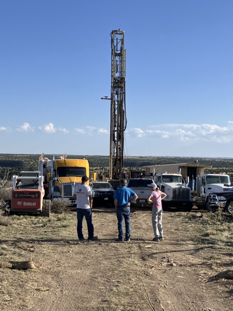 The Mosman Team Inspecting Desert Eagle's Drilling Rig, Which Is Drilling On Location At Red Rocks, Los Animas County, Colorado, Near The Vecta Leases 2025 04 14